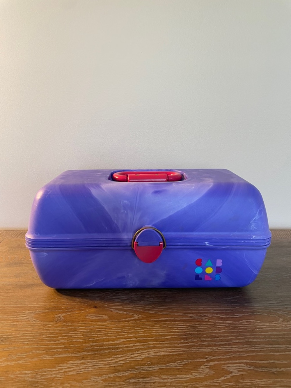 Caboodles Purple Marble Cosmetic Case